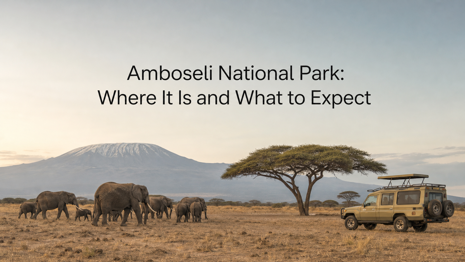 Amboseli National Park: Where It Is and What to Expect