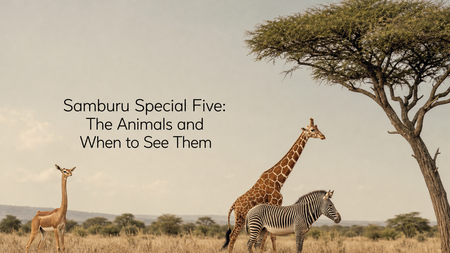 Samburu Special Five: The Animals and When to See Them