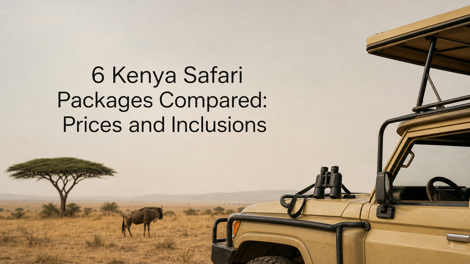 6 Kenya Safari Packages Compared: Prices and Inclusions