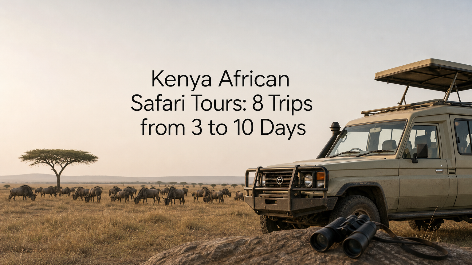 Kenya African Safari Tours: 8 Trips from 3 to 10 Days